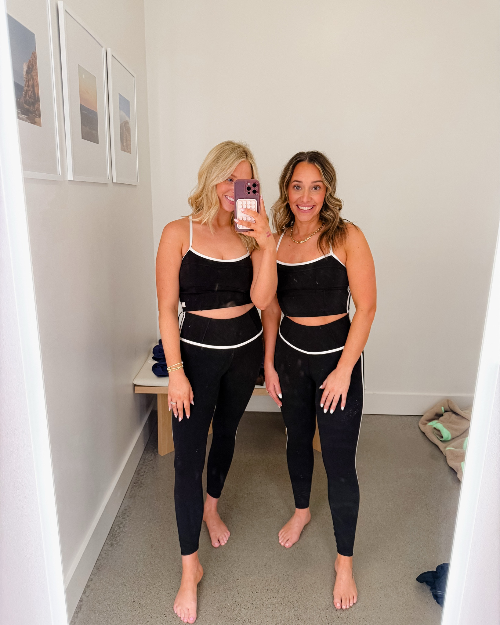 New vuori set for low impact workouts (Pilates, yoga) I’m wearing a size M on top and bottom, Genna size S on both @Vuori US 

#LTKfitnessgoals #LTKootd #LTKActive