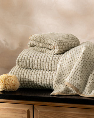 Atrani Organic Bath Collection Brown/Hand Towel | McGee & Co. (US)