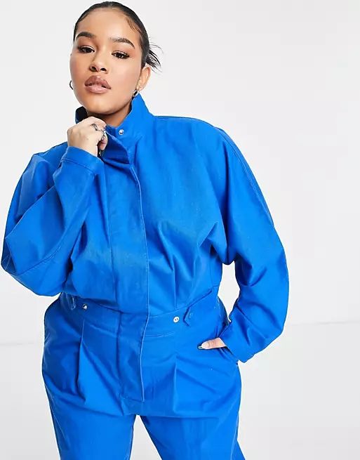 COLLUSION Plus twill boilersuit in blue | ASOS (Global)