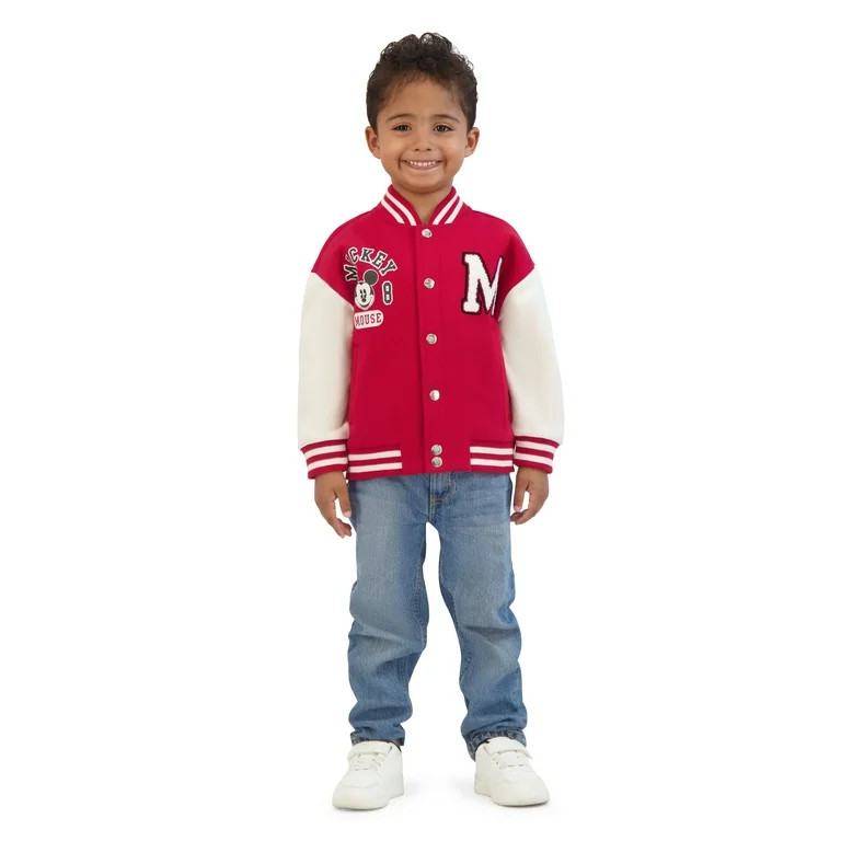 Mickey Mouse Toddler Boy Bomber Jacket, Sizes 12M-5T | Walmart (US)
