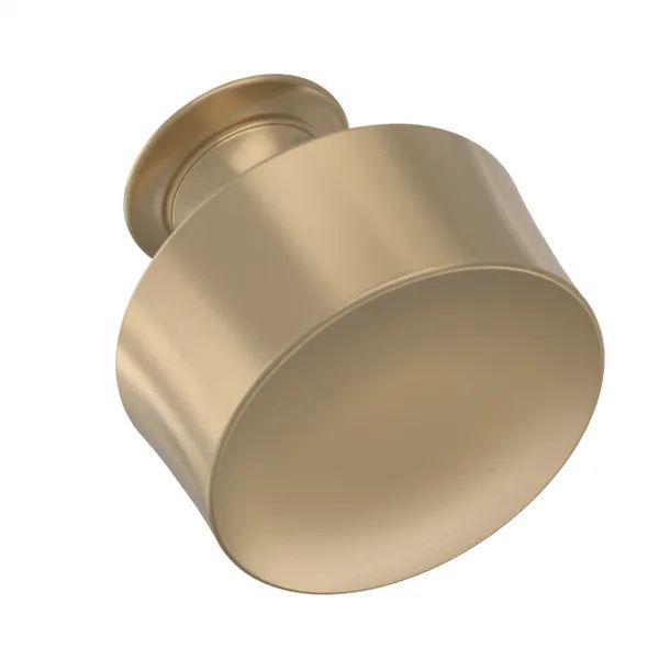 Drum 1-1/4 in. (32 mm) Champagne Bronze Round Cabinet Knob | The Home Depot