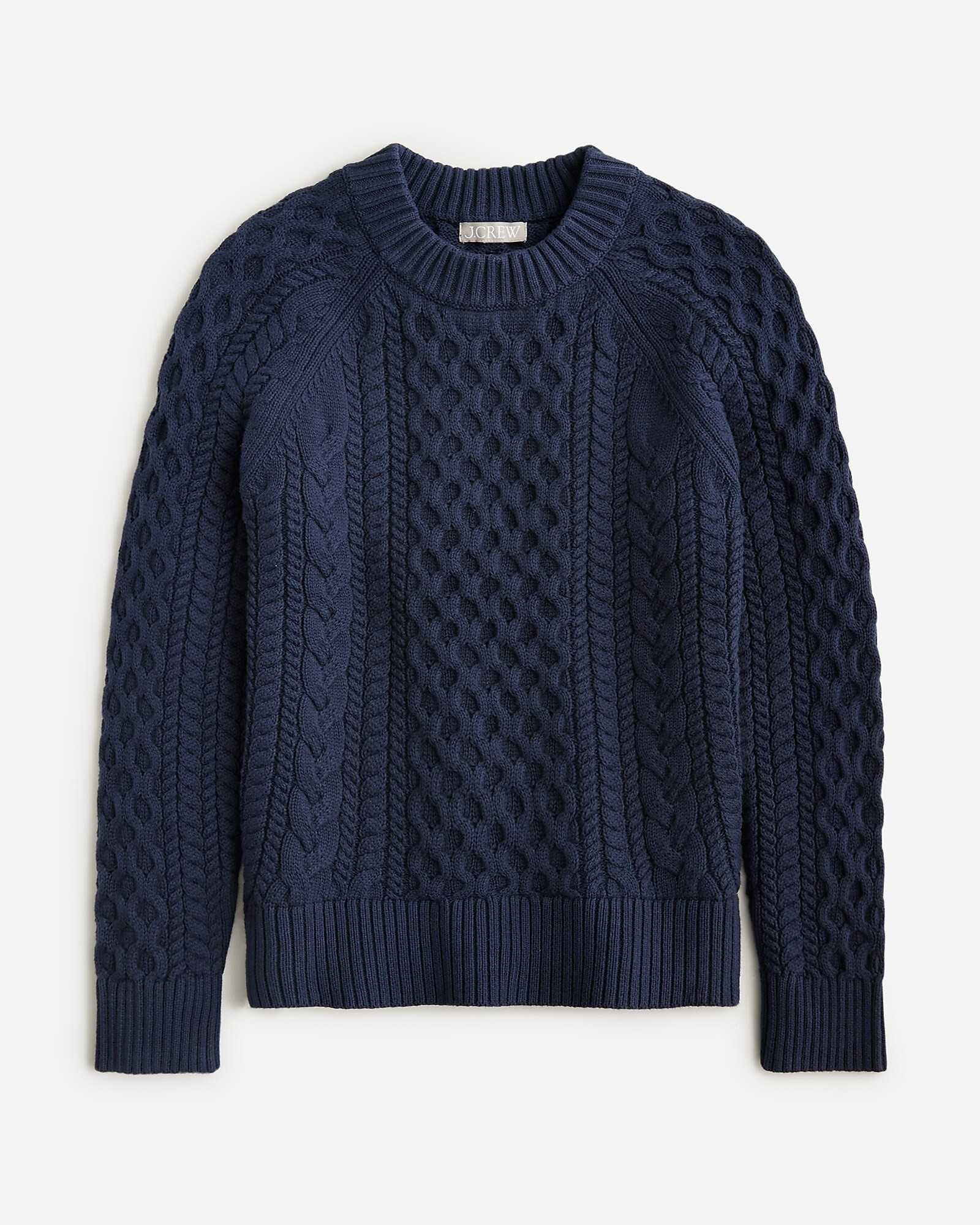 Cable-knit crewneck sweater | J. Crew US