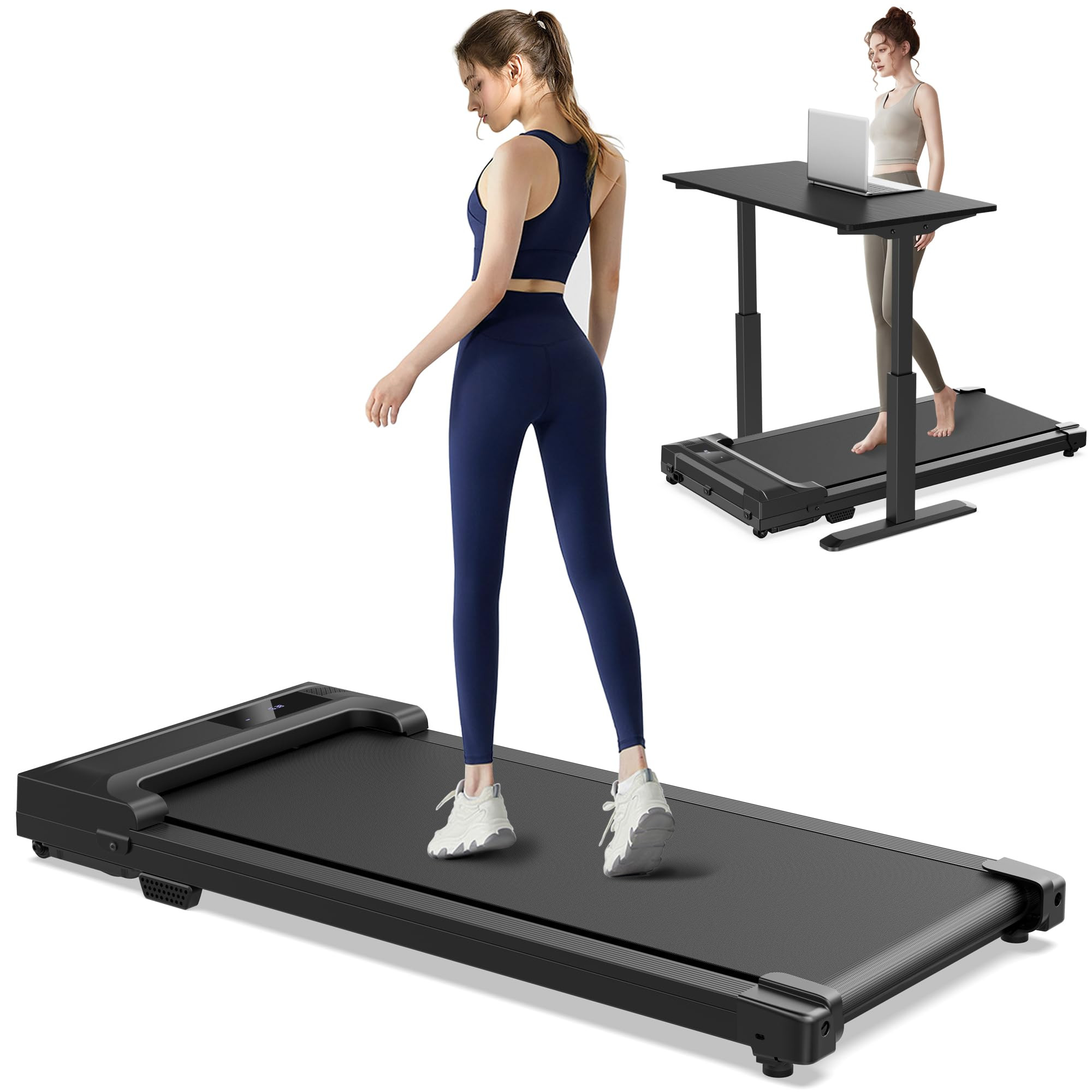 Walking Pad Treadmill for Home - Under Desk Treadmills Mini Portable Walking Running Machine Slim... | Amazon (US)