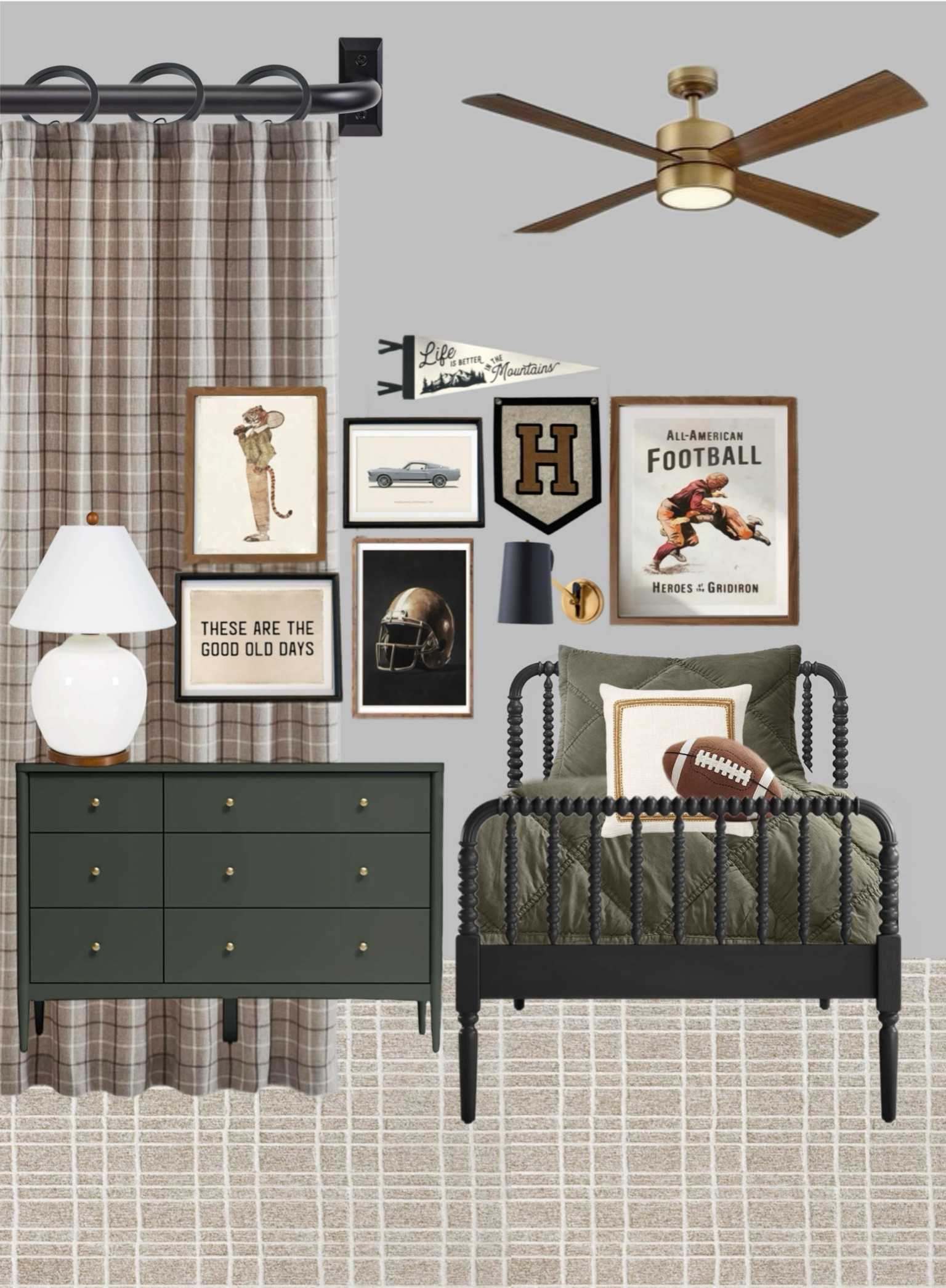 Vintage boyhood bedroom 

#LTKBaby #LTKHome #LTKKids