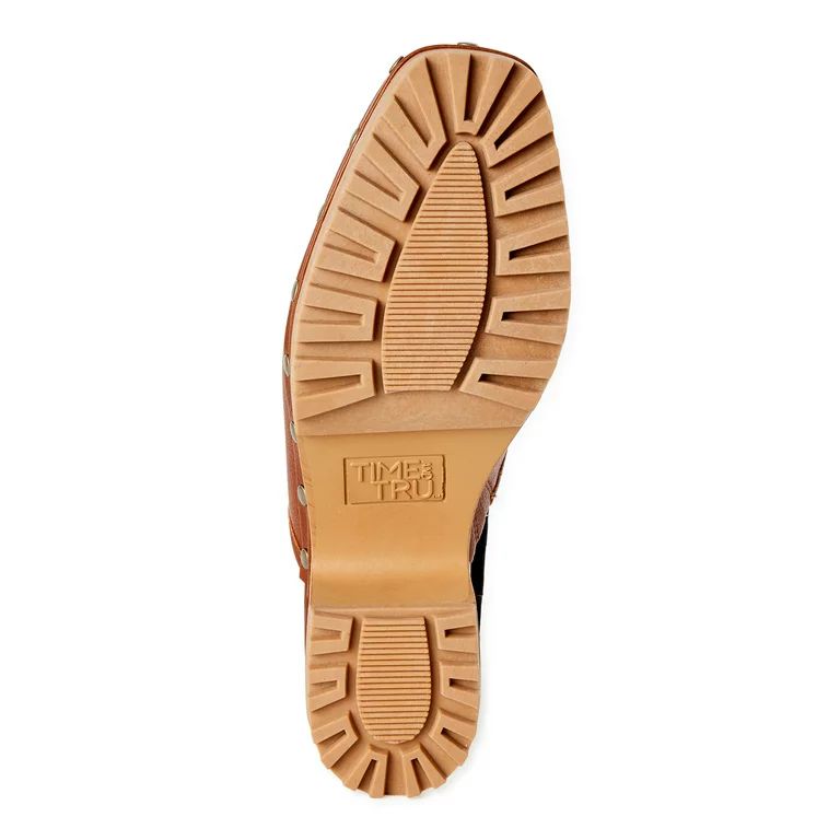 Time and Tru Women's Comet Wooden Heel Mules | Walmart (US)