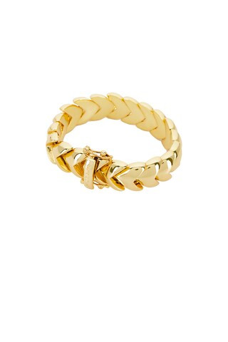 Layered Heart Chain Bracelet in Gold | Revolve Clothing (Global)