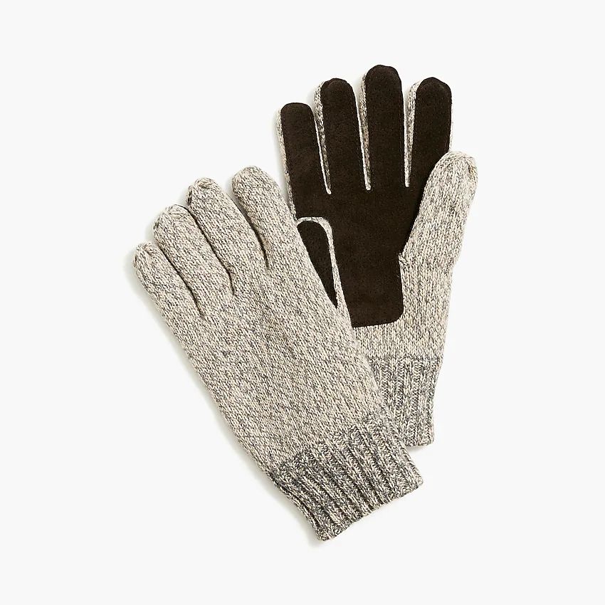 Marled suede gloves | J.Crew Factory