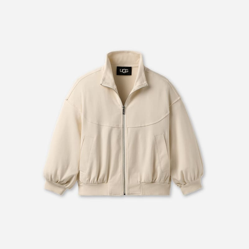 UGG® Women's Kyleigh Full-Zip Jacket Tops in Cream, Size S | UGG (US)