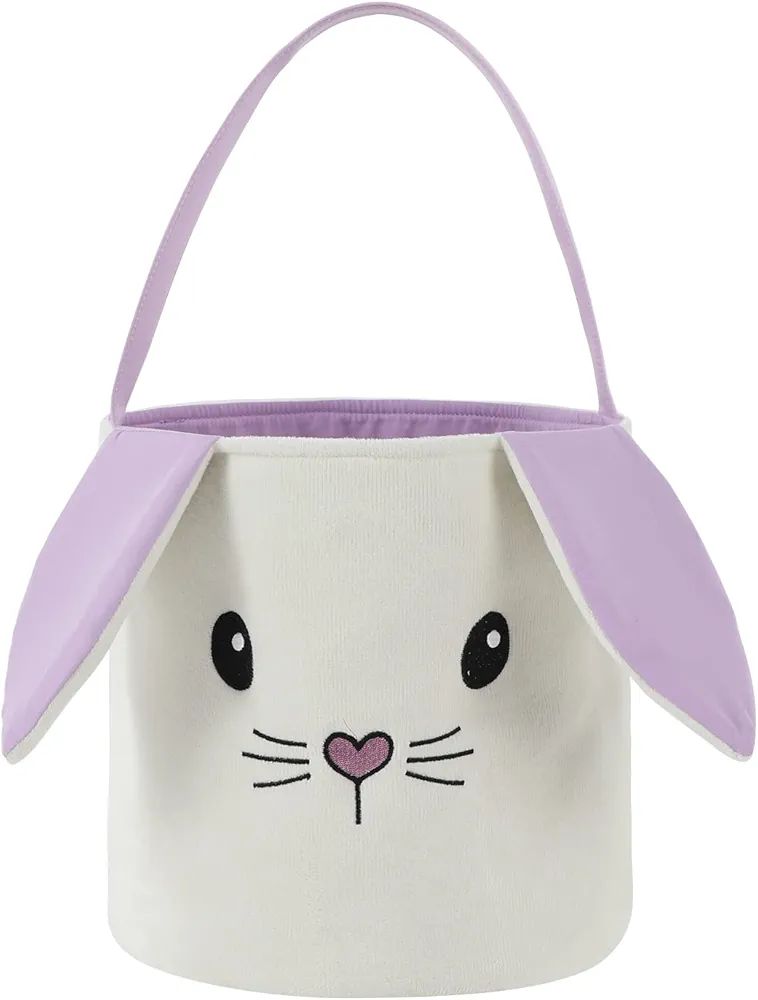 DYSHAYEN Bunny Easter Basket for Babies Kids Boys Girls,Soft Plush Empty Easter Bucket Bag for Ea... | Amazon (US)