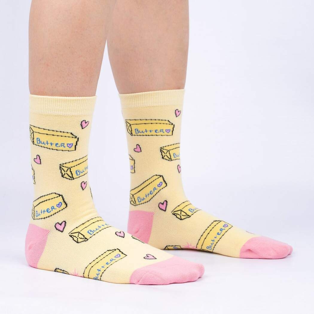 Butter Me Up Crew Socks | Sock It To Me