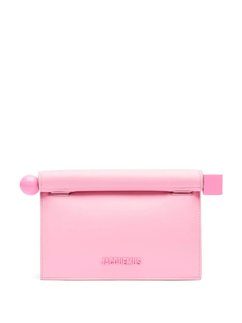 Jacquemus Rond Carré Clutch Bag | Pink | FARFETCH | Farfetch Global
