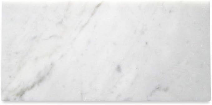 Stone Center Online Carrara White Marble 6x12 Subway Tile Honed Kitchen Bath Wall Floor Backsplas... | Amazon (US)
