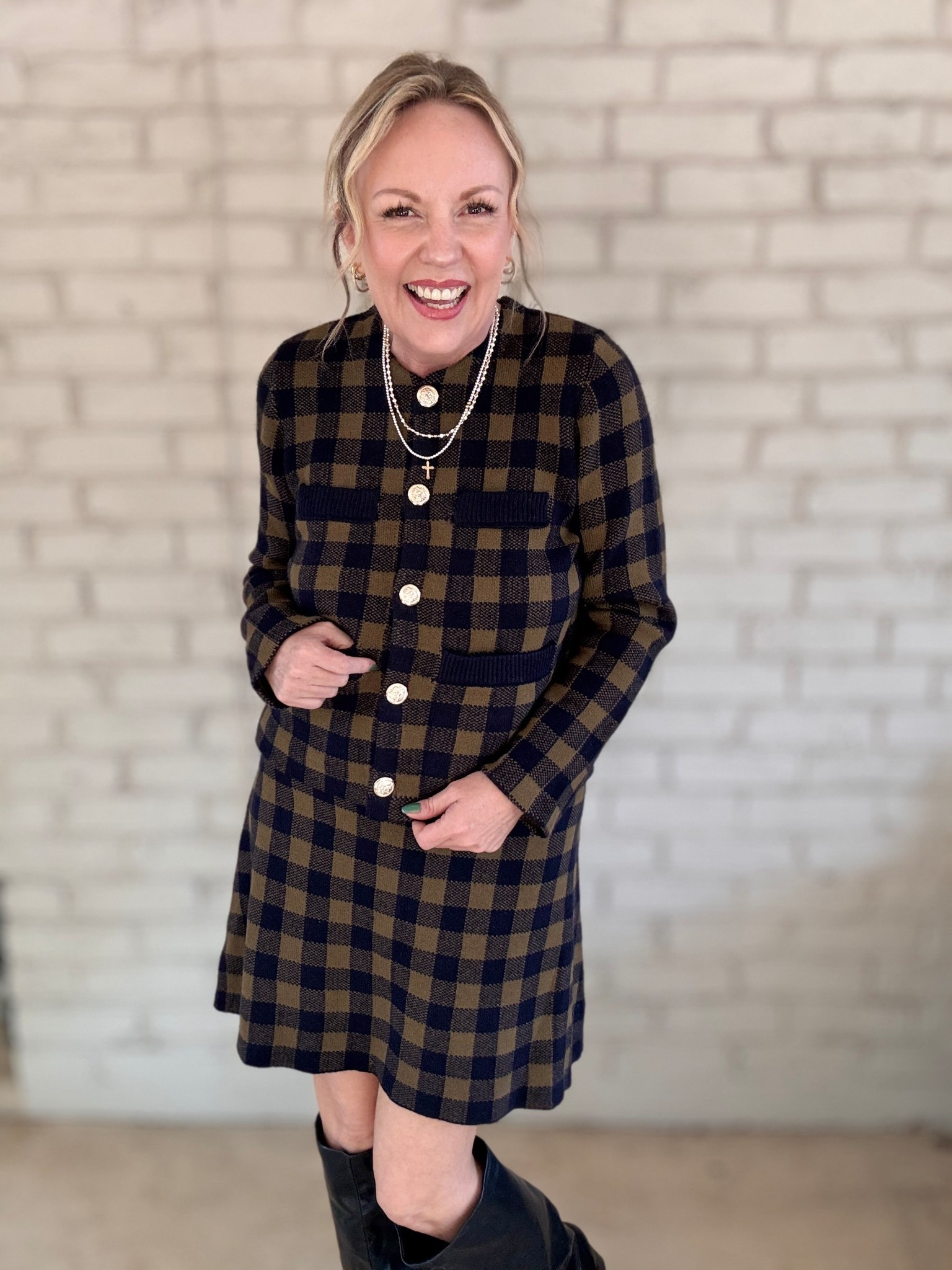 Small top; medium skirtt

#LTKOver40 #LTKSeasonal #LTKHoliday