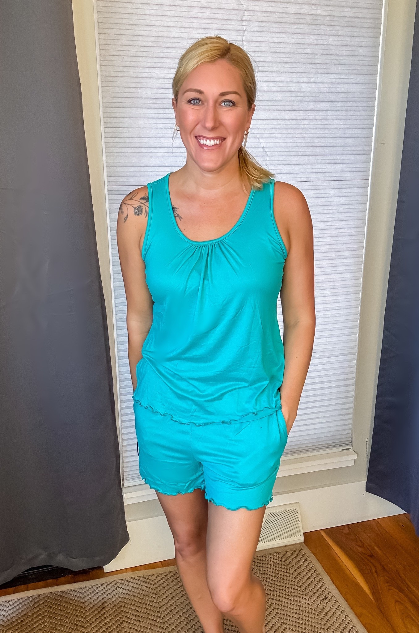 Bring on the spring and summer pjs! You will be blown away by the softness of these… I could honestly wear them 24/7! They are lightweight and adorable. 