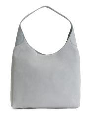 Suede Sculpted Hobo | TJ Maxx