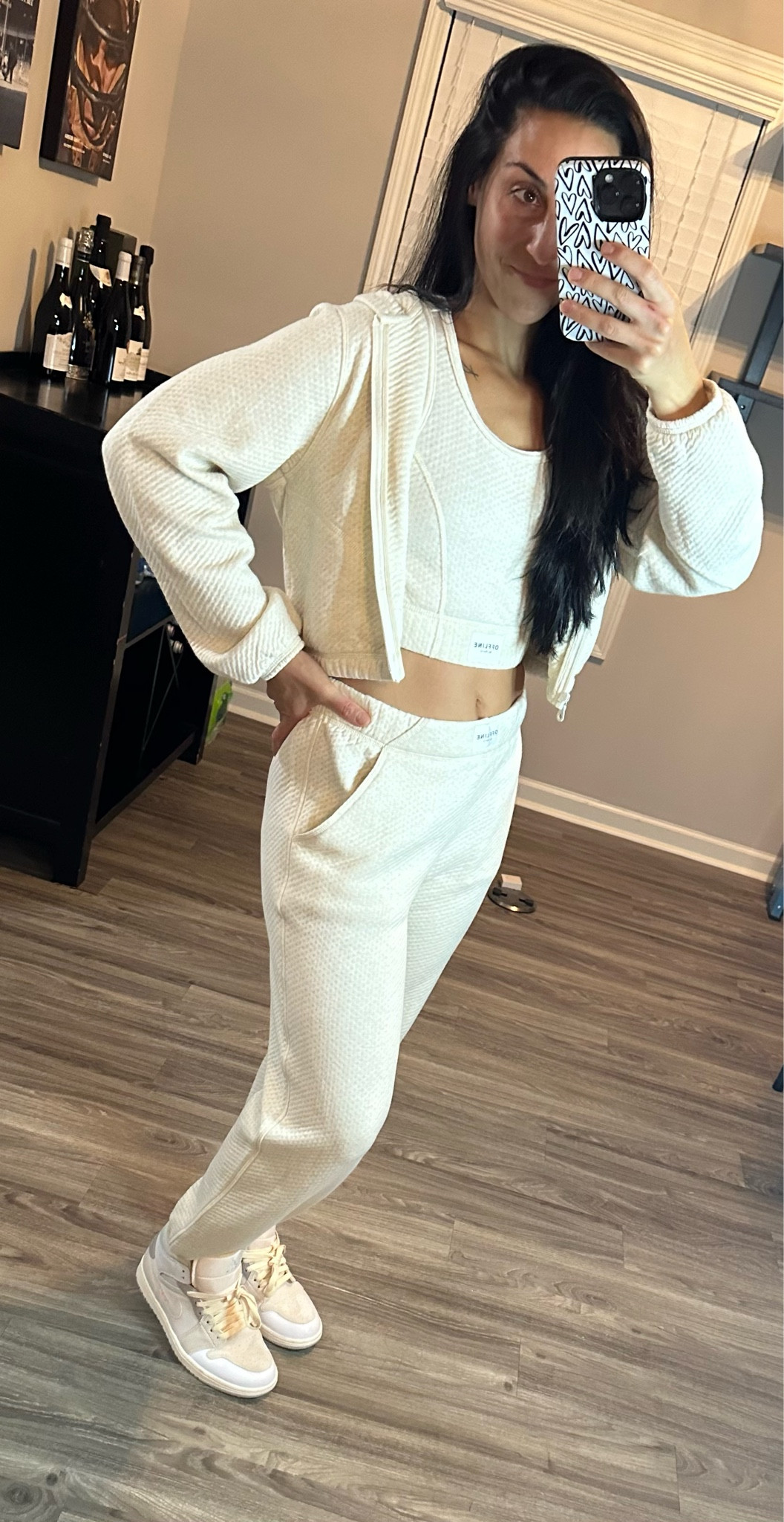 S Jacket // S Bra Top // S Jogger // Sneakers TTS

#LTKit #aerie #nike #jordans #athleisure #LTKshoecrush

#LTKstyletip #LTKunder50 #LTKunder100