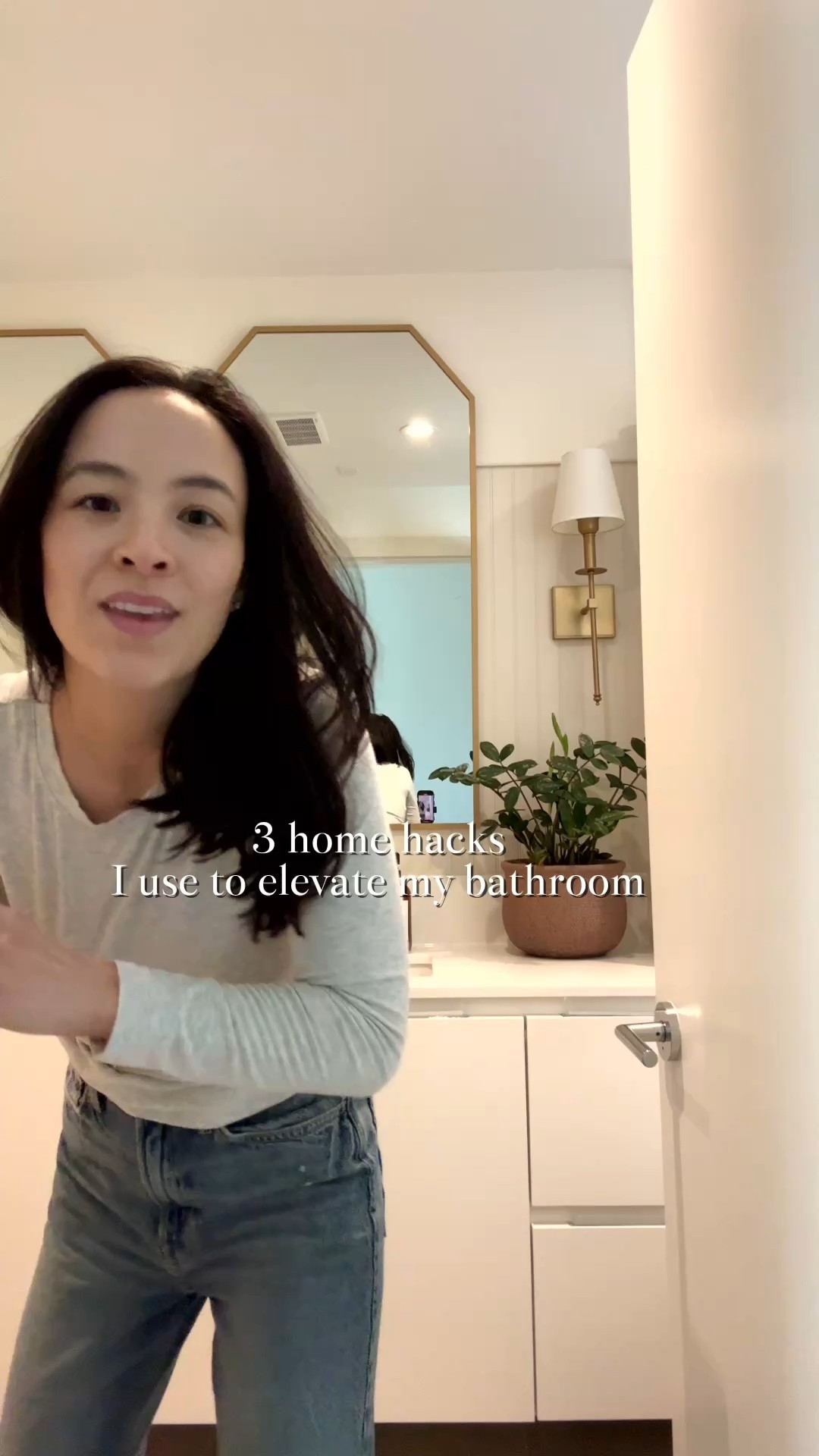 Home hacks I use to elevate my bathroom. They instantly make a huge difference in making your washroom look totally luxe. Mirrors are from Walmart a few years ago. Linked similar! Pot is homesense. Linked some pretty ones 

#LTKcasa #LTKcanada