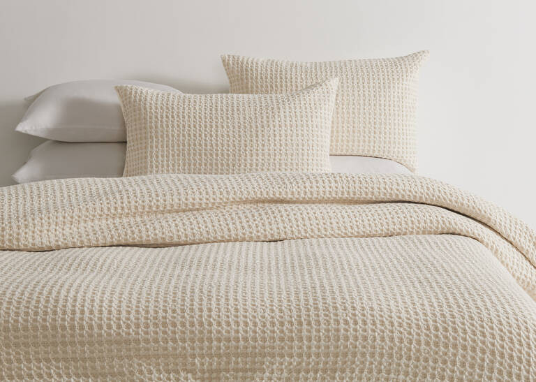Carlin Cotton Duvet Sets - Oyster | Urban Barn