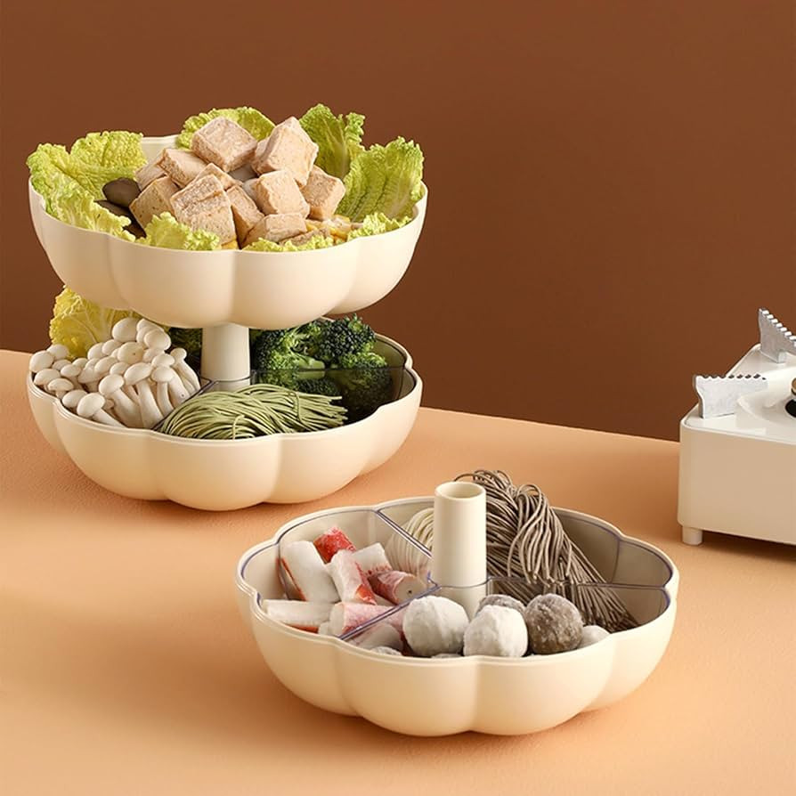 Pumpkin Candy Box Decoration Living Room Coffee Table Snack Melon Storage Box Double Layer Fruit ... | Amazon (US)