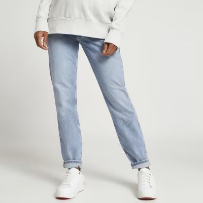 Blue Mom overbump maternity jeans | River Island (UK & IE)