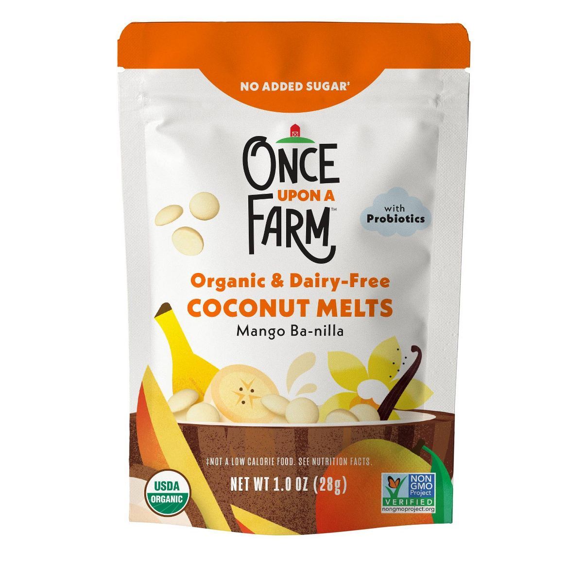Once Upon a Farm Coconut Melts Mango Baby Snacks - 1oz | Target