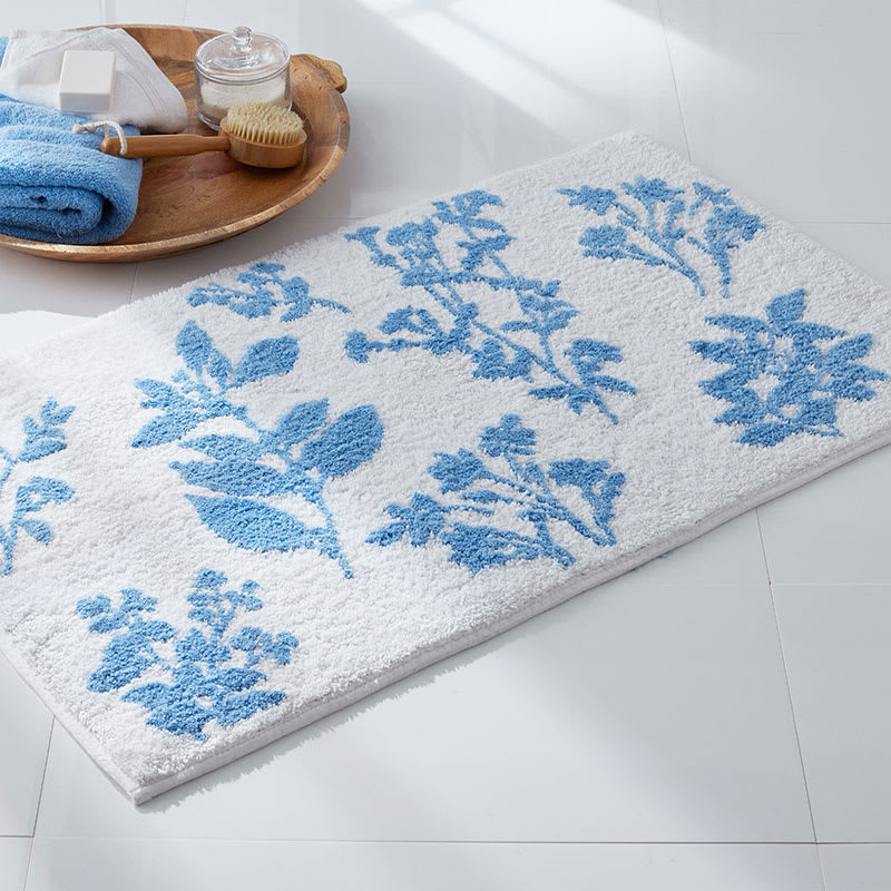 Tufted Bath Rugs - Floral Stem, 21in. x 34in. | The Company Store