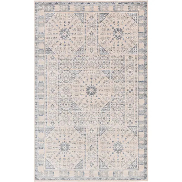 Unique Loom Birch Paris Area Rug - 9' x 12' - Blue | Bed Bath & Beyond