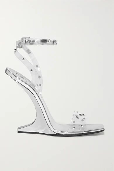 Giuseppe Zanotti - Garconne Crystal-embellished Pvc Sandals - Silver | NET-A-PORTER (US)