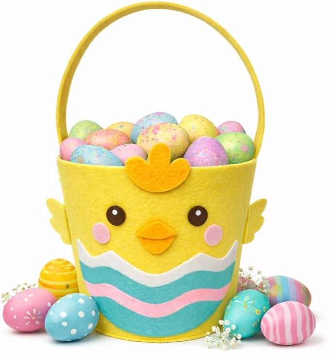 Easter Basket for Kids, Large Cute Animal Gift Basket with Premium Packaging for Egg Hunt, Candy ... | Amazon (US)