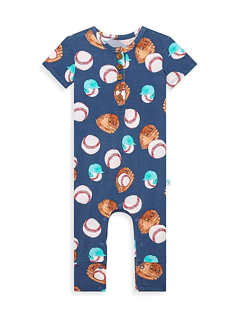Baby's & Little Boy's Homer Baseball Print Henley Coveralls | Saks Fifth Avenue