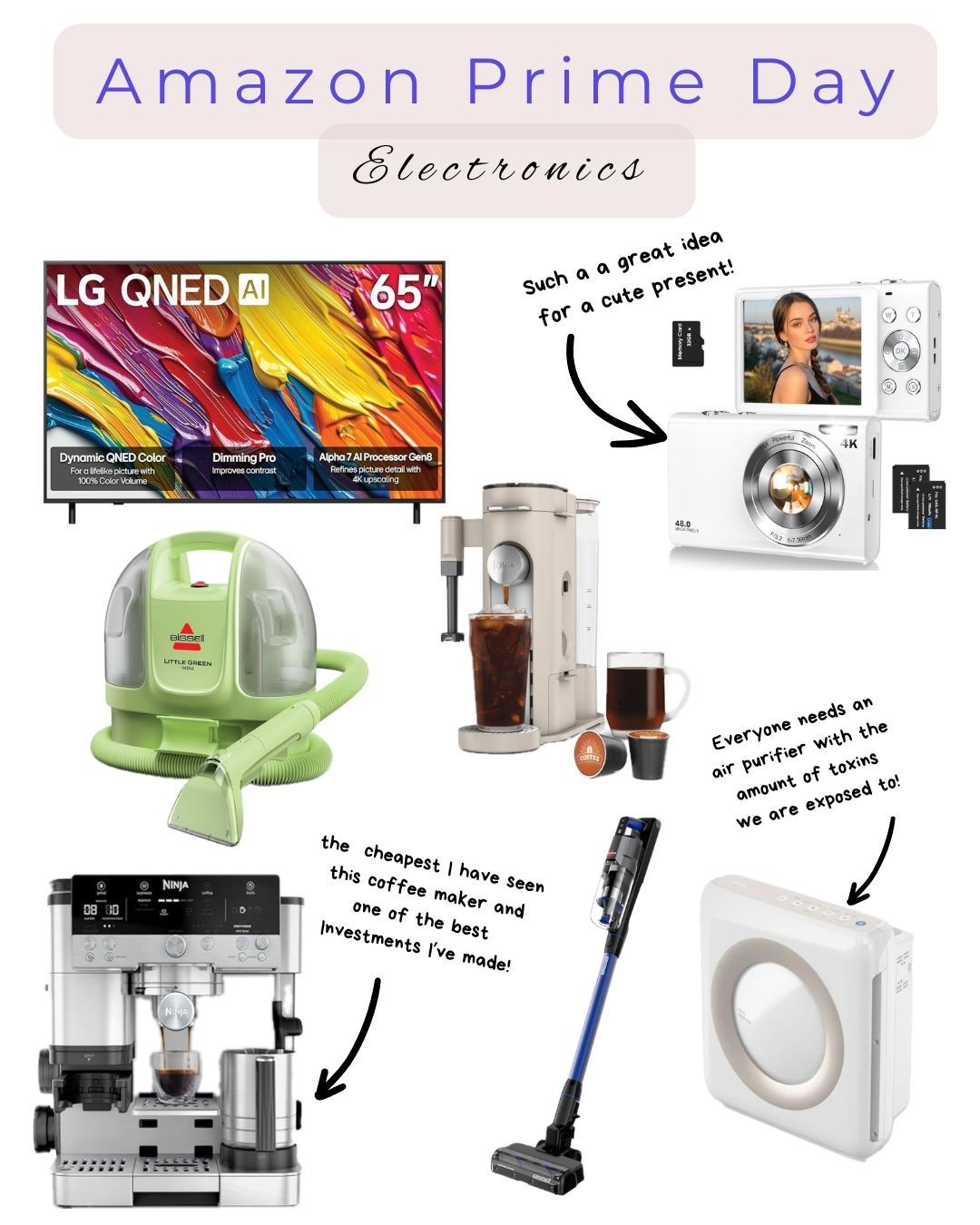 Amazon prime day deals on electronics! My personal favorite is the ninja coffee maker. It’s an investment but it makes the best coffees! #amazonprimeday #amazondeals #primeday

#LTKU #LTKSaleAlert #LTKHome