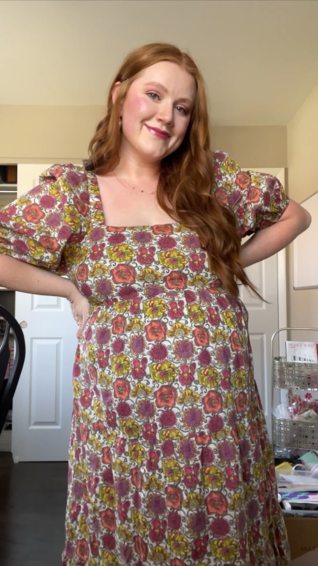 Perfect dress for my afternoon tea baby shower! 

#LTKFind #LTKbump #LTKunder50