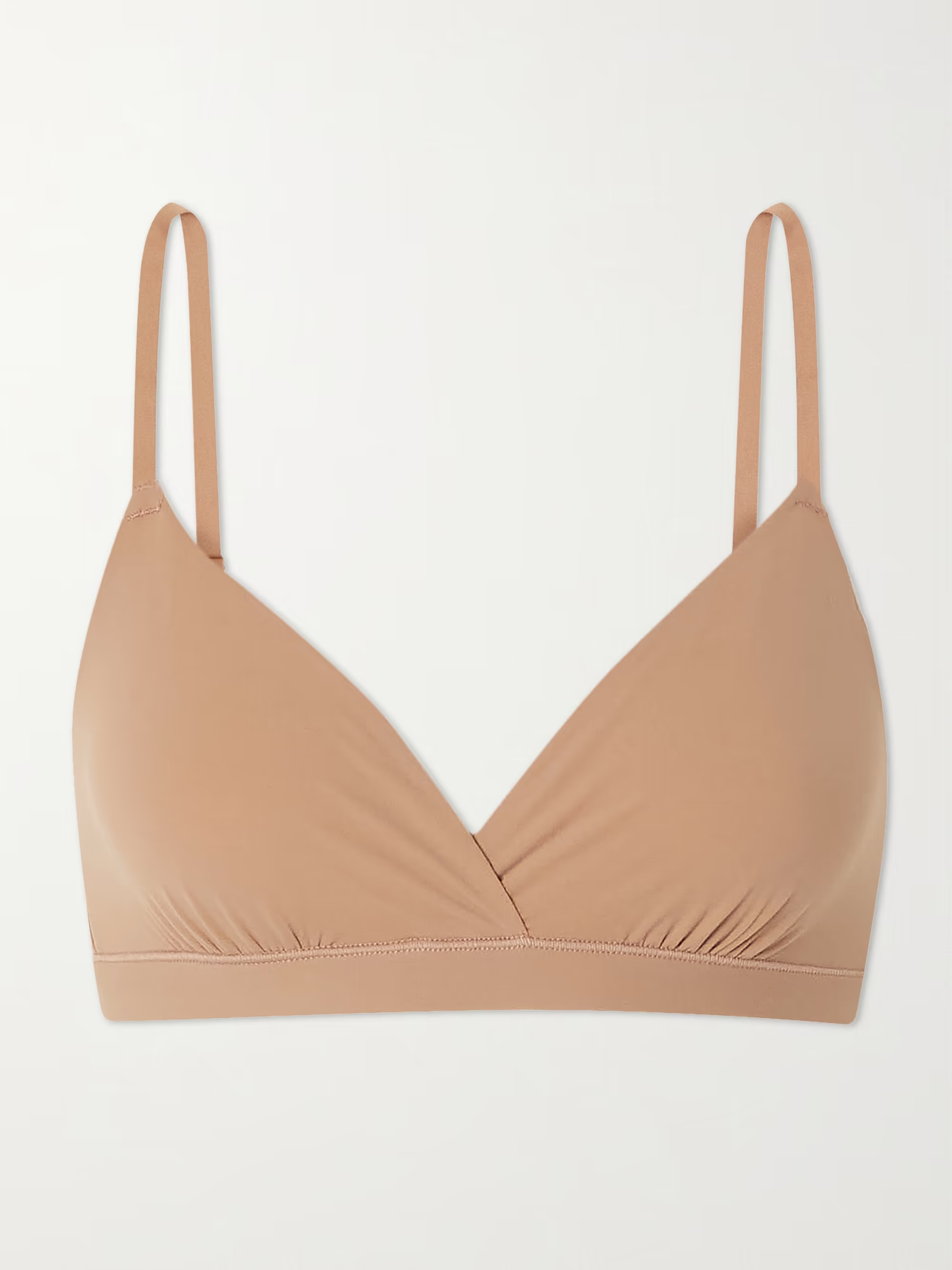 Light brown Fits Everybody wrap-effect triangle bralette - Sienna | SKIMS | NET-A-PORTER | NET-A-PORTER (UK & EU)