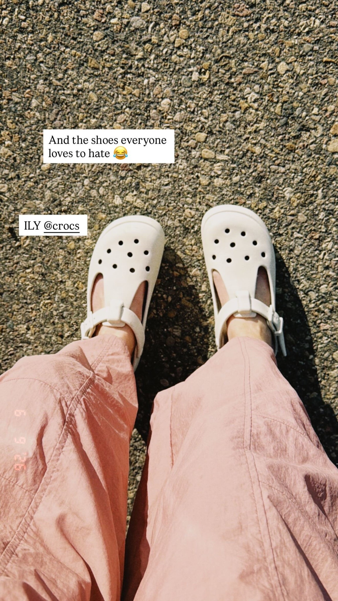 And the shoes everyone 
loves to hate 😂 ILY @crocs