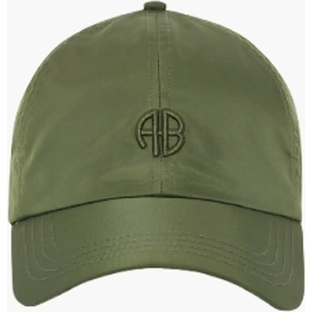 ANINE BING Jeremy Nylon AB Baseball Cap in Army Green at Nordstrom | Nordstrom