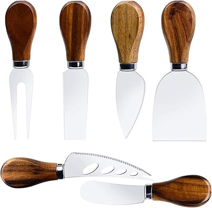 Cheese Knives with Wood Handle Steel Stainless Cheese Slicer Cheese Cutter (Option 3) | Amazon (US)