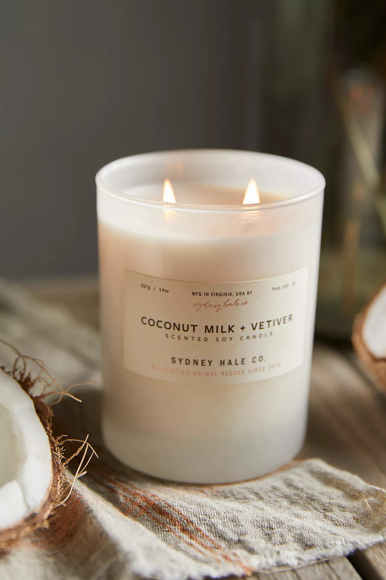 Sydney Hale Candle, Coconut Milk + Vetiver | Anthropologie (US)