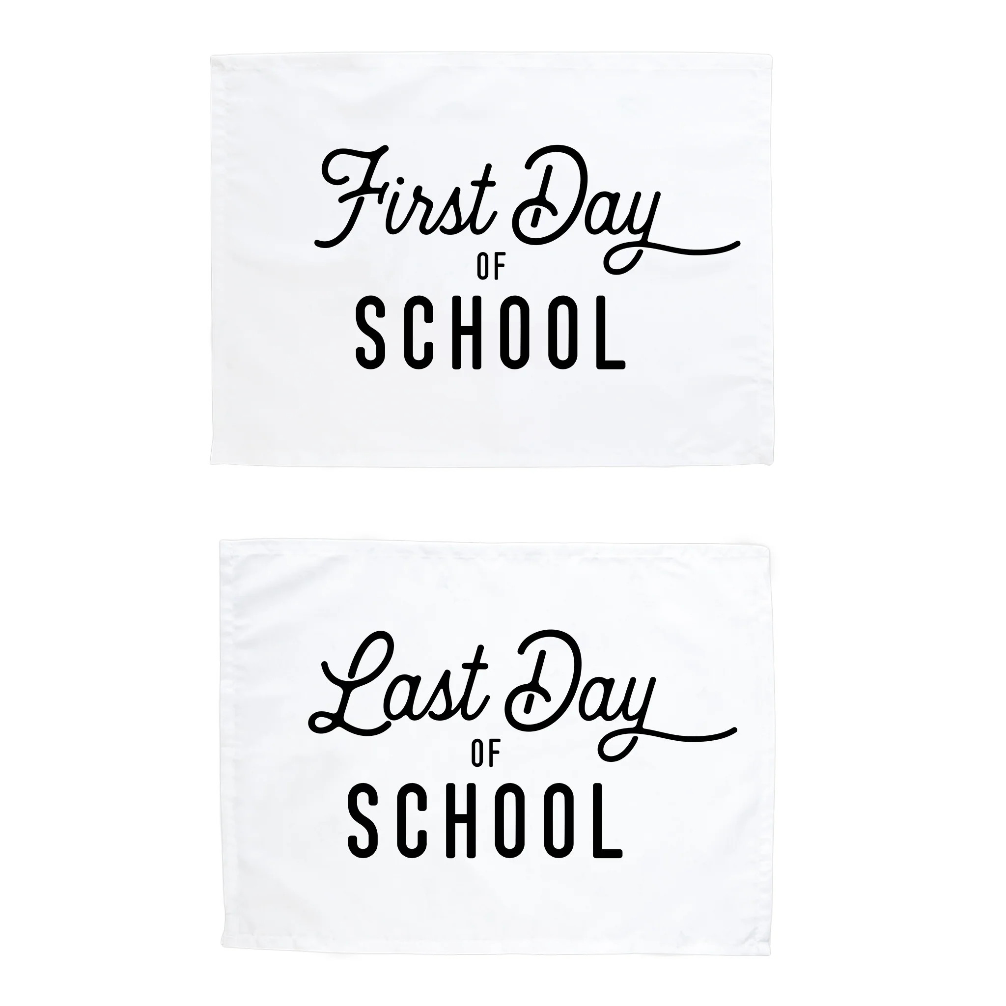 First & Last Day of School Banner Bundle | Hunny Prints