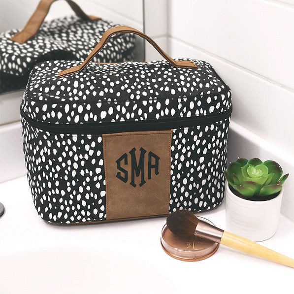 Monogrammed Dottie Train Case | Marleylilly