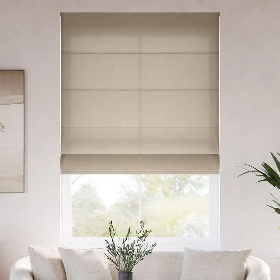 Coastal Roman Shades | Breezy Fabric Roman Blinds for Windows | SelectBlinds | Select Blinds