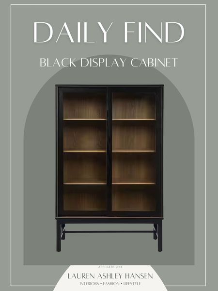 This black glass display cabinet is such a steal for under $640!! Would love this in our dining room or office! A true look for less! 

#LTKhome #LTKsalealert #LTKstyletip