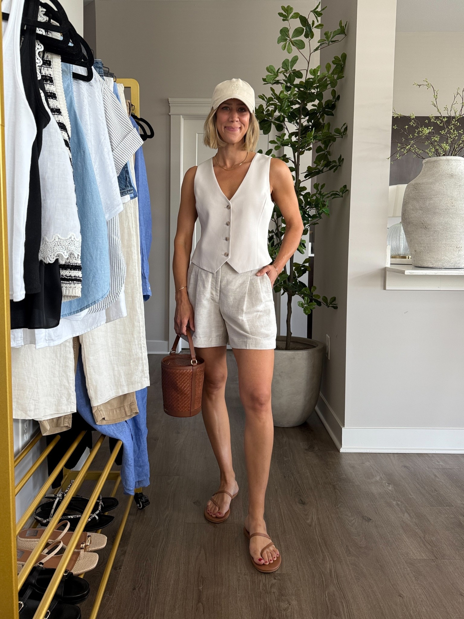 Wearing 4 linen shorts, 2 vest, sandals tts

#LTKFindsUnder50 #LTKFindsUnder100 #LTKOver40