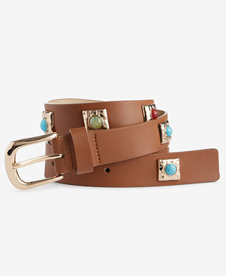 Stone Studded Pant Belt | Macy's