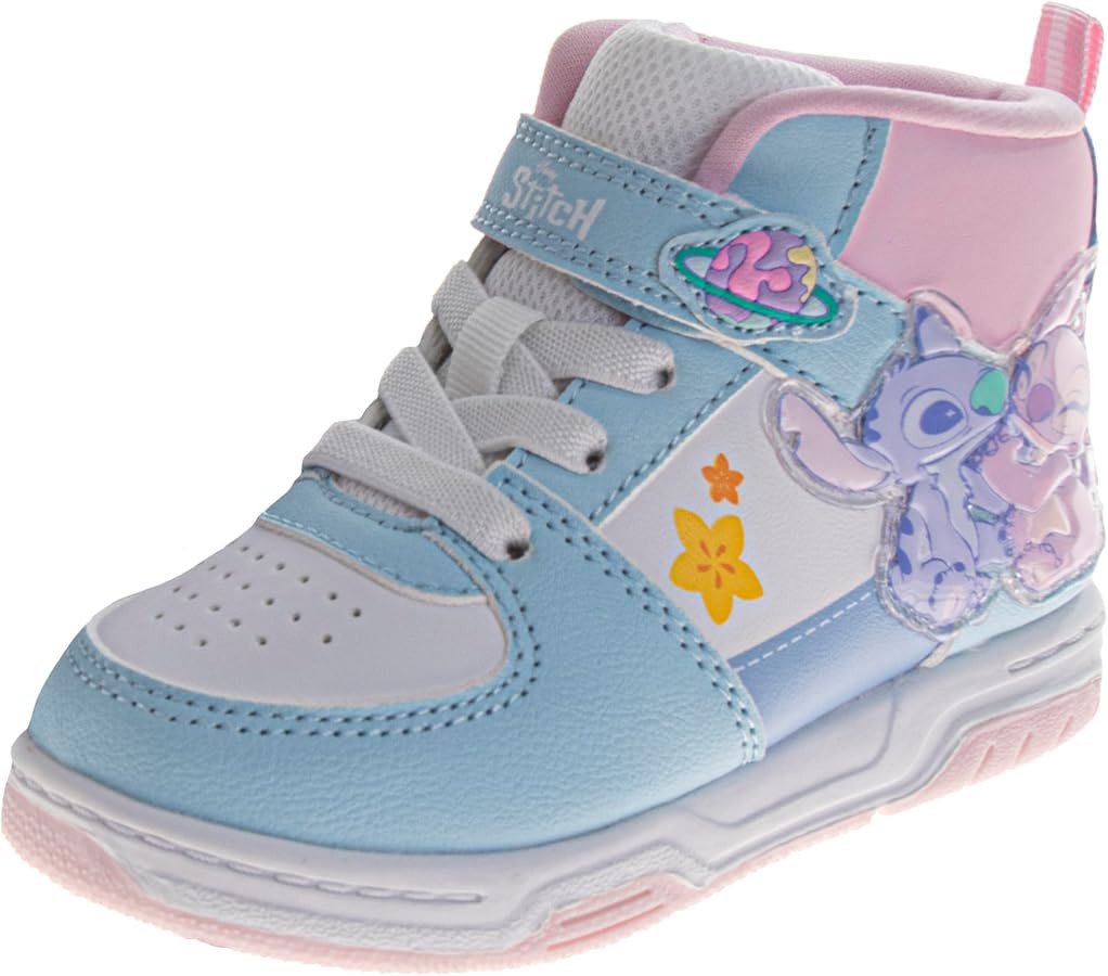 Josmo Girls High Top Sneakers Minnie Mouse Frozen Elsa Anna Paw Patrol Skye Lilo & Stitch Moana C... | Amazon (US)