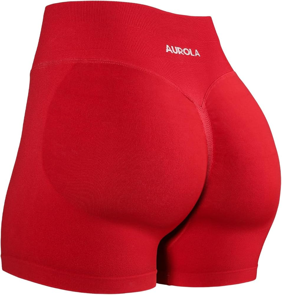 AUROLA Influence Workout Shorts for Women,2.5 3.5 4.5 5.5 6.5 No Roll Up Squat Proof Scrunch Seam... | Amazon (US)