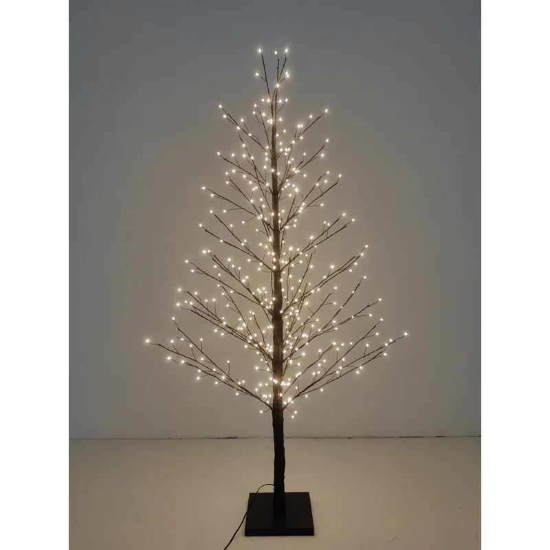 Black Birch Tree with LED Lights Indoor Use Only | Wayfair North America