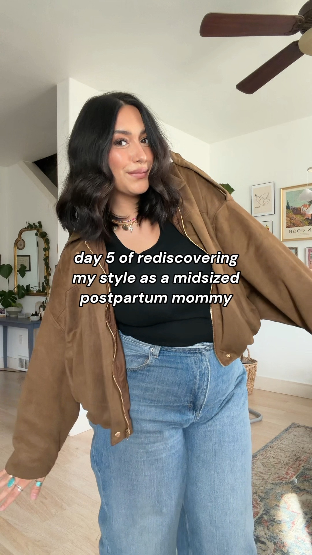 okay but this suede jacket is my new favorite accessory and it’s on sale for black friday! make sure to grab the one WITH pockets!! 
paired with my new favorite cotton on jeans(i’m wearing a size 10, currently 5’6, 220lbs) and my all time fav adidas sambaes.

I thrifted my glasses but I found similar ones!