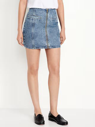 Mid-Rise OG Jean Mini Skirt | Old Navy (US)