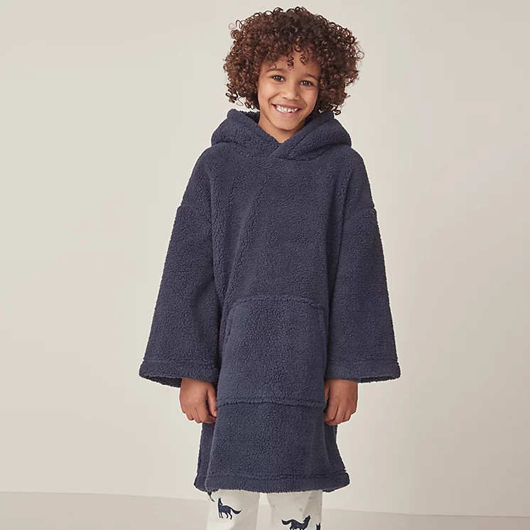 The White Company Snuggle Hoodie (7-12yrs), Navy, Size: 7-8Y | The White Company UK & ROW