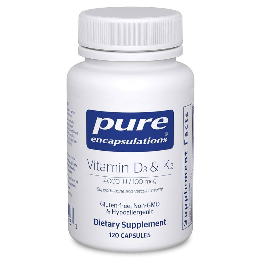Pure Encapsulations Vitamin D3 & K2 - Bone & Vascular Health Support - Immune Function Support* -... | Amazon (US)